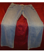 LEVIS STRAUSS SIGNATURE MIDRISE FLARED BOTTOM LIGHT BLUE JEAN DENIM PANT... - $27.24 CAD