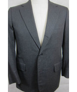 Classic Brooks Brothers Golden Fleece Gray Flannel Suit 40R Flat Front 32x30 - £184.06 GBP
