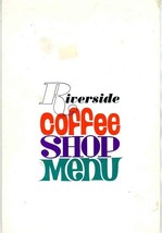 Riverside Hotel Coffee Shop Menu Fort Lauderdale Florida 1960&#39;s - £21.83 GBP