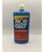 Vintage Original Mop &amp; Glo Floor Shine Cleaner 16oz Pint Partial Bottle - $186.23 MXN