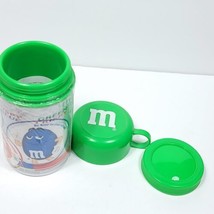 M&amp;M Canister Green Insulated Thermos Mars 2002 With Papers NEW Never Used - $20.78