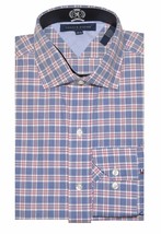 Tommy Hilfiger Men Special Edition Plaid Dress Shirt (17(32-33), Blue/re... - £15.68 GBP