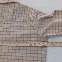 Columbia Men's Tan/Beige Long Sleeve Button Up Plaid Shirt Chest Size 42 image 5