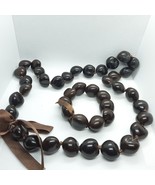 Kukui Nut Lei / Necklace(Approximately 28&quot;)  &amp;  Bracelet(Approximately  ... - $263.88 MXN