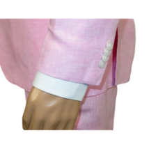 Mens Premium 100% Linen Cocktail Suit by INSERCH Breathable and cool SU880 Pink image 6