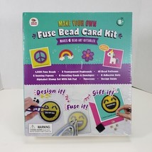 Make Your Own Fuse Bead Card Kit Gift for Girls Makes 6 Bead Art Cards NEW - $18.69