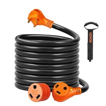 VEVOR 25 ft RV Extension Cord, 30 Amp, Heavy Duty STW RV Power Cord, NEM... - £70.41 GBP