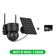 WIFI 2K 4MP Dual Lens Camera Outdoor Solar Built-In Battery PTZ Camera Wireless  - $111.37+