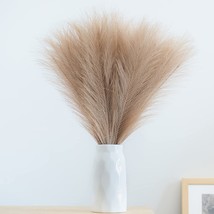 Faux Pampas Grass, 18&quot;/45cm Artificial Pampas Grass Fluffy 5 Stem pompous Grass  - £23.17 GBP