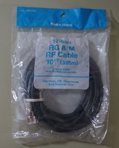 Radio Shack 278-979 RG 8/M RF Coaxial Cable , 10&#39; / 3.05m , 52Ω, PL-259 Conn.  - £11.84 GBP