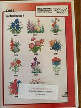Oklahoma embroidery CD garden beauty 1 number 12014 - £7.07 GBP