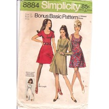 Vintage Sewing PATTERN Simplicity 8884, Misses 1970 Bonus Basic Princess Dress - £14.66 GBP