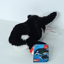 Aurora World Plush Shamu Orca Black White Whale NEW Stuffed Animal 9&quot; - $18.80