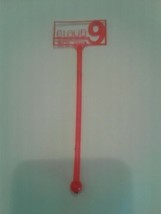 Cloud 9 North Shore Motor Hotel Swizzle Stick Stirrer Idaho? Pink plastic - £8.05 GBP