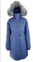 Columbia Flurry Run Down Insulated Winter Parka Hooded Jacket Blue, Sz S... - $143.54