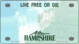 New Hampshire Blank Novelty Mini Metal License Plate Tag - $278.95 MXN