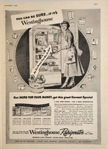 1949 Print Ad Westinghouse Refrigerators with Freezers Mansfield,Ohio - $17.08