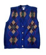 PENDLETON Knockabout Argyle Blue Vest Size Medium Vintage - $28.05