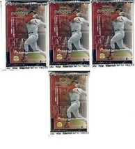 4 new baseball PACKs - 1999 UPPER DECK MVP game used jersey souvenirs autographs - $9.85