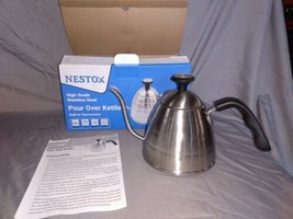 Stainless Steel Hand Drip Coffee Kettle Pour Over Tea Pot with Thermometer 24 oz - $34.60