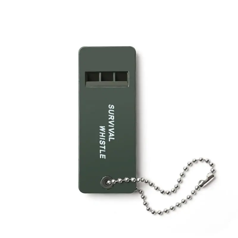 1pc Portable Outdoor Survival Whistle Multi-o Three-frequency Hanging Chain Firs - £82.64 GBP