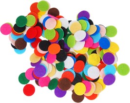 Playfully Ever After 1 Inch Mixed Color Assortment 100pc Stiff Felt Circles - $19.57