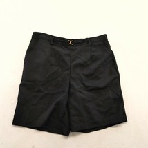 Tradition Women&#39;s Casual Shorts Size 10P Black Polyester Elastic Waist  - $9.79