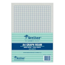 Writer A4 10mm Graph Ruled Portrait Exam Paper (500 Sheets) - $1,057.58 MXN