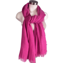 Fuchsia Pink Wrap Scarf Snags shown in photos - $11.34