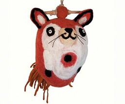 DZI Handmade Designs DZI484044 Fox Felt Birdhouse - $565.28 MXN