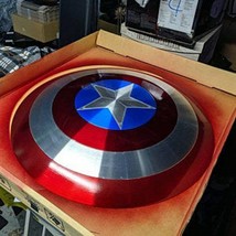 Meraviglie Avengers Legend Scudo Captain America Metallo Sostegno Cosplay Combat - £112.22 GBP