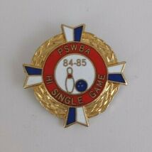 Vintage 1984-1985 PSWBA  Hi Single Game 1" Lapel Hat Pin - $4.37