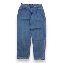 Vintage 90s LEVIS 562 SilverTab Jeans 36x30 Fits 34x30 Loose-Fit Faded Blue USA - £46.70 GBP