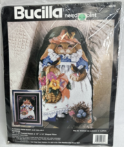 Sealed Bucilla Cross Stitch Needlepoint Kit 4674 Blossom Bunny Framed Picture - £47.85 GBP