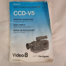 SONY CCD-V5 Video Camera Recorder 8 auto handycam INSTRUCTION BOOKLET - $9.89