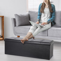 Ottoman Storage Footstool Foldable Entryway Bench 43.2&quot; L 660 Capacity, ... - £62.11 GBP