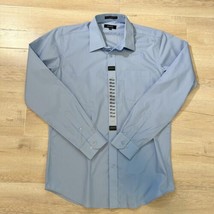 Men&#39;s Angelo Rossi Blue Button Down Shirt Size 16.5 NEW - £16.35 GBP