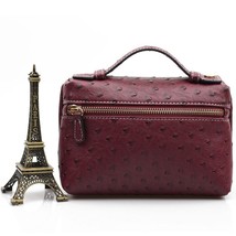 Luxury High Quality Ostrich Pattern PU Leather Clutch Bag for Women Fashion Tren - £30.59 GBP