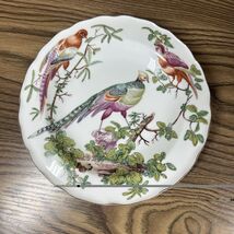 Mottahedah Chealsea Birds Green Tail Salad Dessert Plate 8.25" Vista All... - $59.39