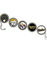 Pittsburgh Steelers  BOTTLE CAP BRACELET  handcraft nice must have gift ... - $14.61 CAD