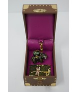 Jay Strongwater Elias Enamel &amp; Swarovski Crystals Elephant with Trunk Ch... - $134.46 CAD