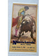 Bullfighting Advertisement Flyer – 4.5&quot; x 9&quot; - Plaza de Nuevo Laredo #16 - $12.99