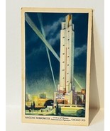 Postcard vtg Antique Post Card Worlds Tallest Thermometer Havoline Chica... - £13.21 GBP