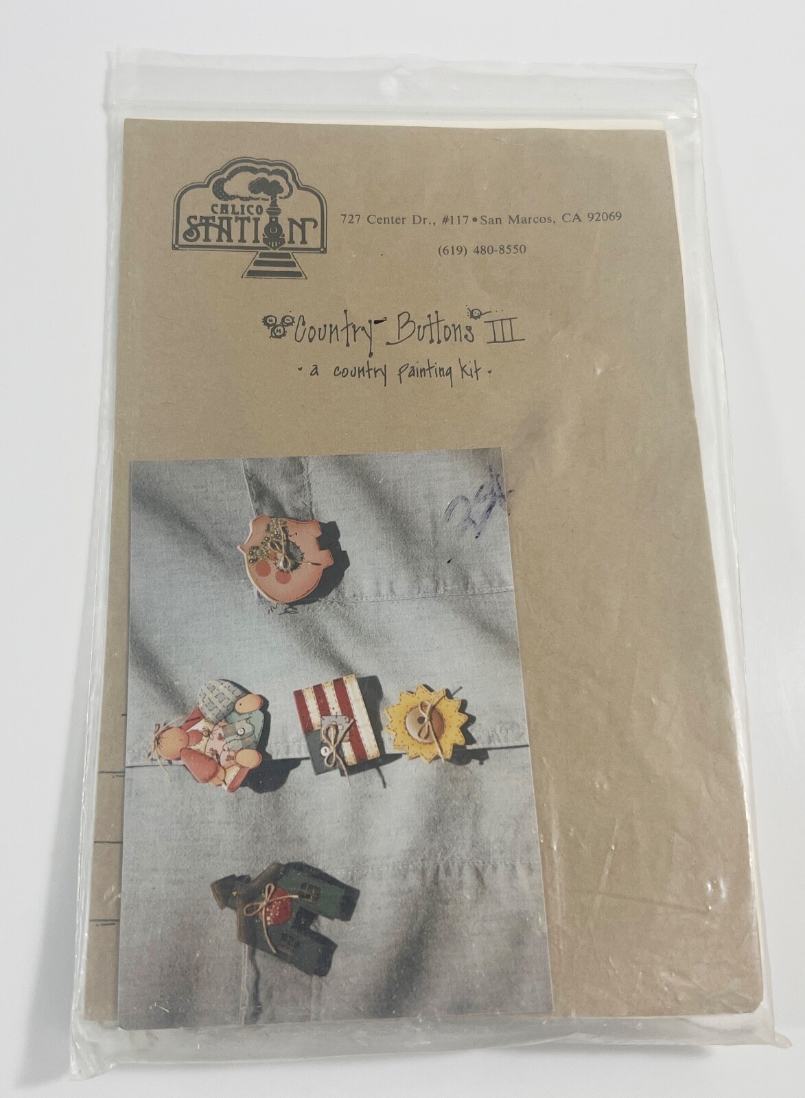 Calico Station Country Buttons III A Country Painting Kit - $9.89