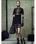 Alexander Wang x H&amp;M Black Knit w/ Cut Out Short Sleeve Dress SZ M SOLD OUT - £272.14 GBP
