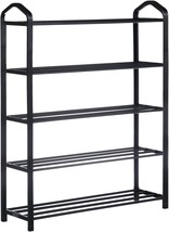 Black Shoe Tower For Bedroom, Entryway, Hallway, And Closet By Yssoa, 15... - $41.95