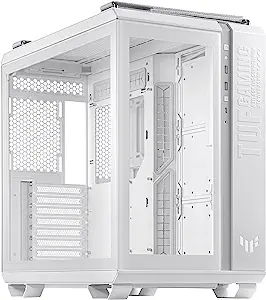 ASUS TUF Gaming GT502 White ATX Mid-Tower Computer Case,Front Panel RGB ... - $287.99