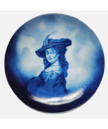 Saskia of Rembrandt Delft Plate Gallerie Dresden Rosenthal Germany Cobal... - $149.89
