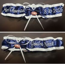 Name &amp; Date sports team garter You&#39;re Next basketball baseball football soccer - $39.00