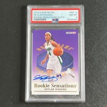 2013-14 Fleer Rookie Sensations #RS-14 Skylar Diggins Signed Card PSA 8 ... - $149.99